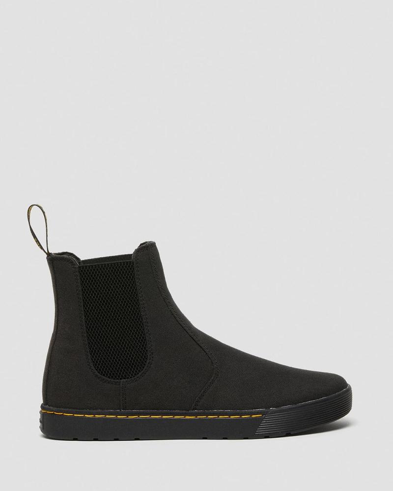 Dr Martens Tempesta Men's Canvas Vanlige Chelsea Støvler Herre Svarte | Norge 311FDN